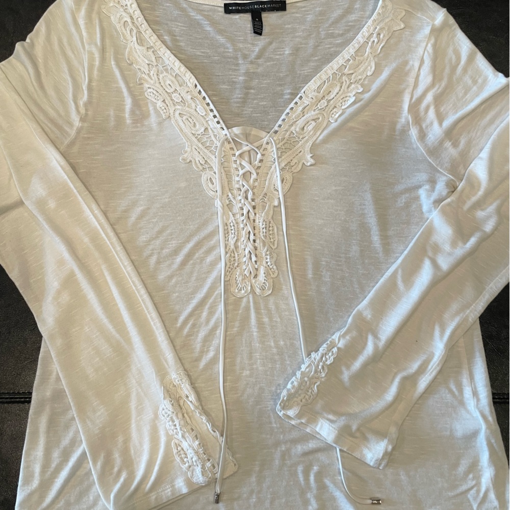 Long sleeved WHBM dressy tee